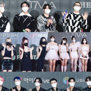Dàn sao Kpop đình đám đổ bộ thảm đỏ ‘TFM 2021’: BTS cực ngầu, SEVENTEEN full đen?