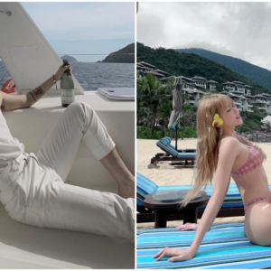Sơn Tùng M-TP chơi đàn trên biển, Thiều Bảo Trâm “mướt mắt” với bikini