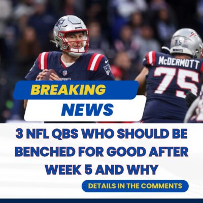 3 NFL QBѕ who ѕhould be benсhed for good аfter Week 5 аnd why